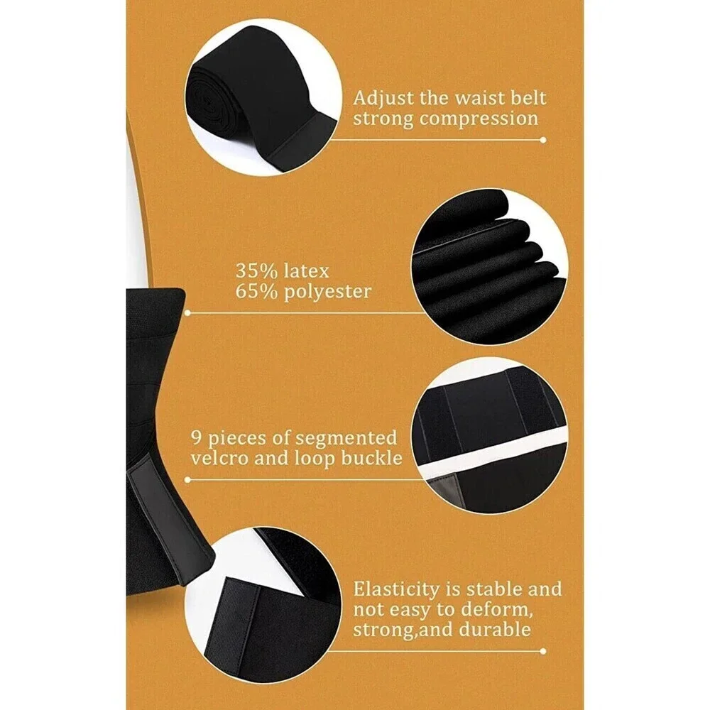 dumoyi waist trimmer Bandage Wrap Tummy Control Waist  Back support 3 3/4 width